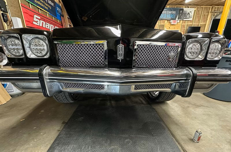 1975 Olds Delta 88 Chrome Grill Dual Weave Tiarra 4pc Mesh Grille