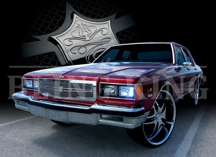 1986-1990 Chevy Caprice Chrome Grill Dual Weave Mesh Tiarra Grill