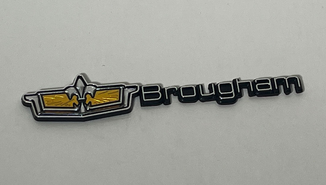 Chevy Caprice Brougham Chrome Emblem Badge 6 inches long