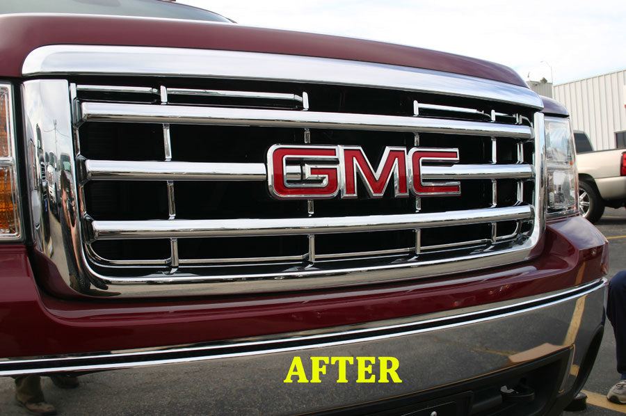 2007-2013 GMC Sierra Chrome Grille Insert Overlay Trim