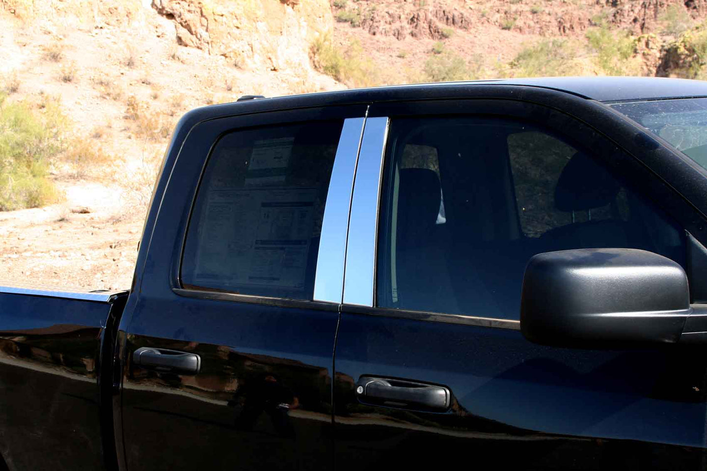 2002-2008 Dodge Ram Chrome Pillar Post Trim