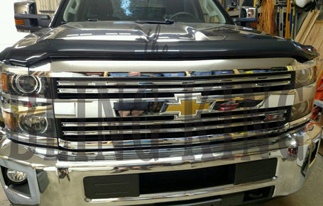 2015-2019 Chevy Silverado 2500 Chrome Grille Insert Overlay Trim (LT/LT Z71 only)