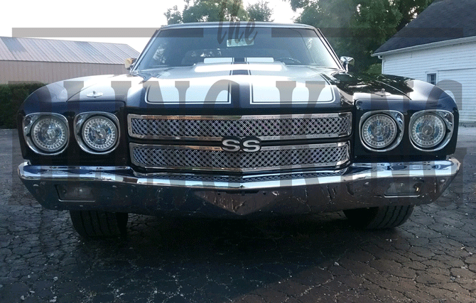 1970 Chevy Chevelle Chrome Grill Dual Weave Mesh Grille