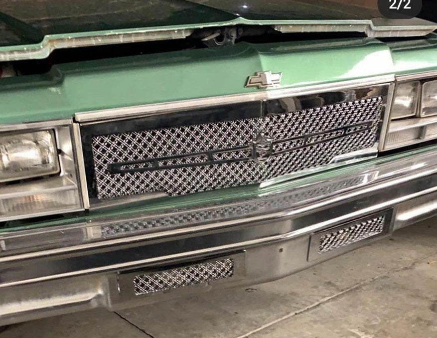 1979 Chevy Caprice Impala Chrome Grill Dual Weave Tiarra Mesh Grille