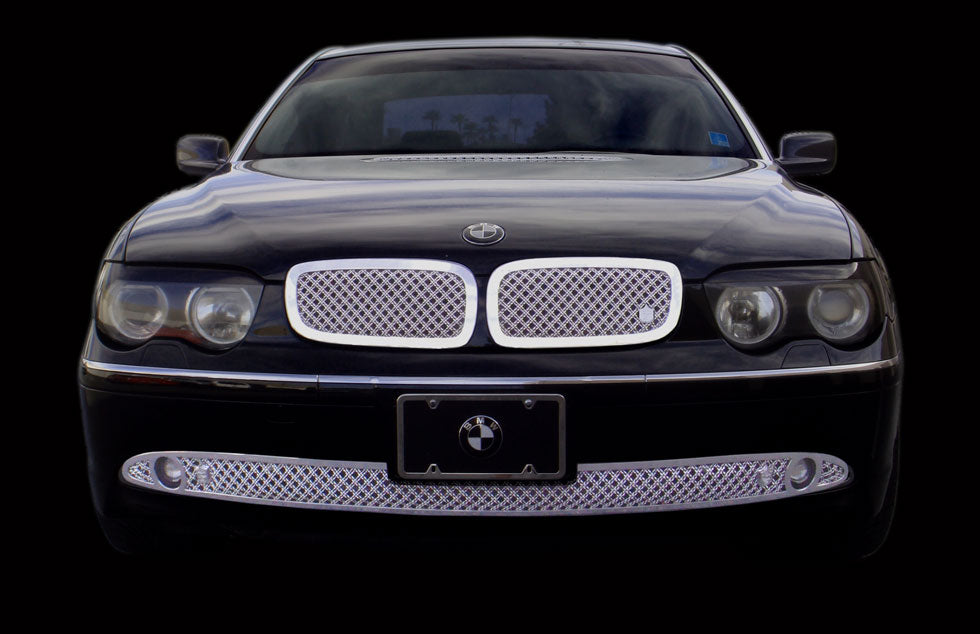 BMW 745i / 745Li Chrome Bentley Dual Weave Mesh Grille