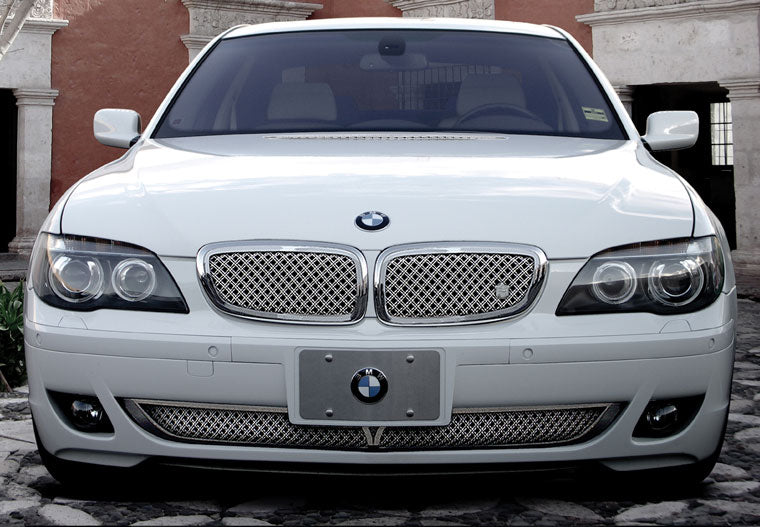 BMW 750Li Chrome Bentley Dual Weave Mesh Grille