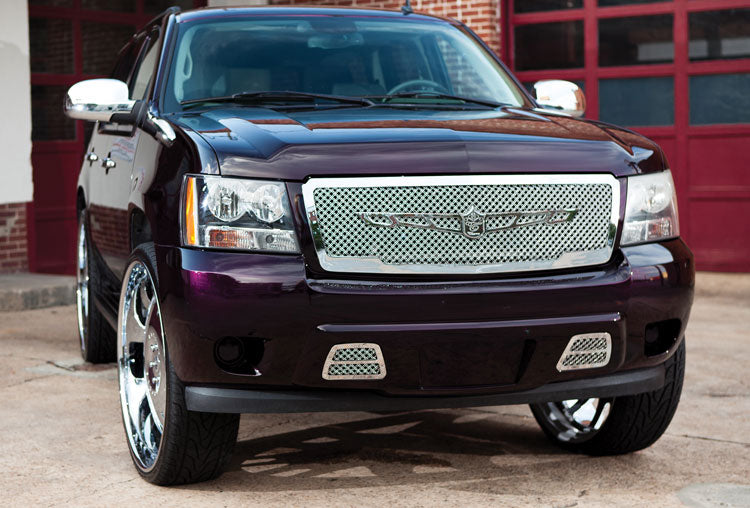 Chevy Tahoe/Avalanche Chrome Bentley Dual Weave Mesh Grille