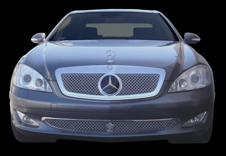 Mercedes Benz S-550 Chrome Bentley Dual Weave Mesh Grille