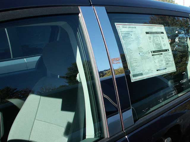 Dodge Grand Caravan Chrome Pillar Post Trim 4pc