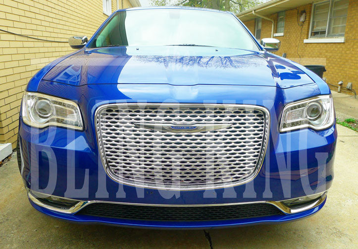 2015-2021 Chrysler 300 Chrome Mesh Grille Insert Overlay Trim