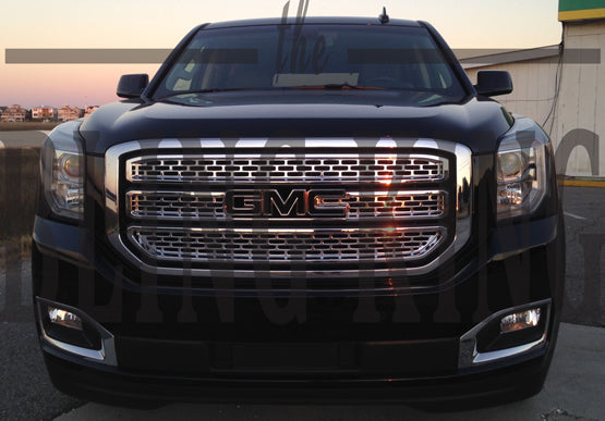 2015-2020 GMC Yukon Chrome Mesh Grille Insert Overlay Trim