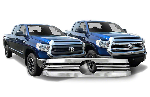 Toyota Tundra SR SR5 Chrome Grille Insert Overlay Trim (2014-2015)