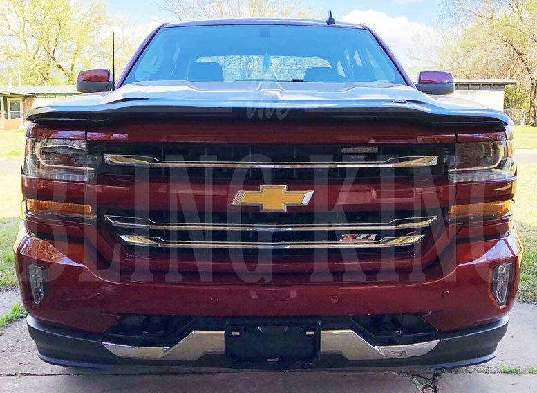 2016-2018 Chevy Silverado LT Z71 Chrome Mesh Grille Insert Overlay Trim