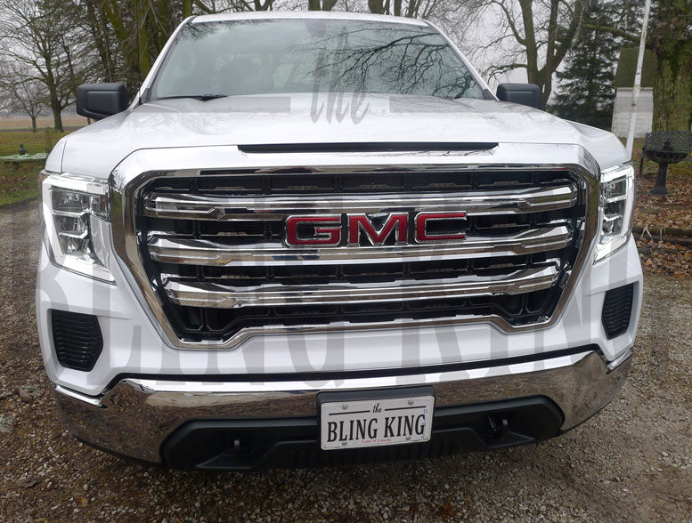 2019-2021 GMC Sierra Chrome Mesh Grille Insert Overlay Trim (BASE/SLE)