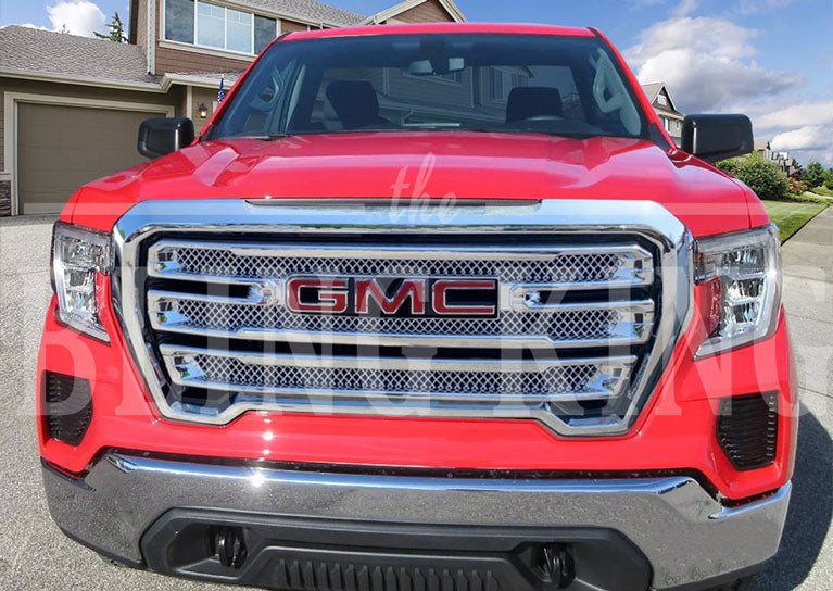 2019-2021 GMC Sierra Chrome Grille Insert Overlay Trim SLT ONLY