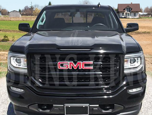 2016-2018 GMC Sierra Black Grille Insert Overlay Trim (SLT ONLY)