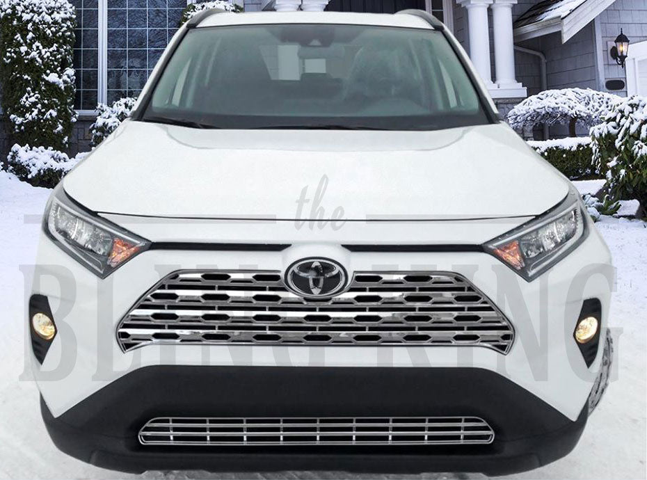 2019-2021 Toyota RAV4 Chrome Grille Insert Grill Overlay Trim