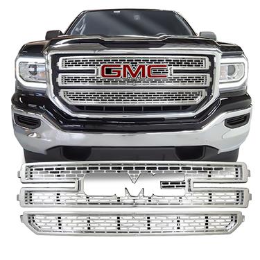 2019 GMC Sierra Chrome Mesh Grille Insert Overlay Trim SLE 1500 Limited