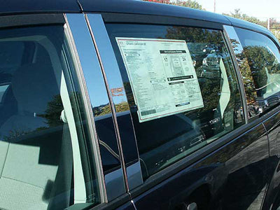 Dodge Grand Caravan Chrome Pillar Post Trim 8pc