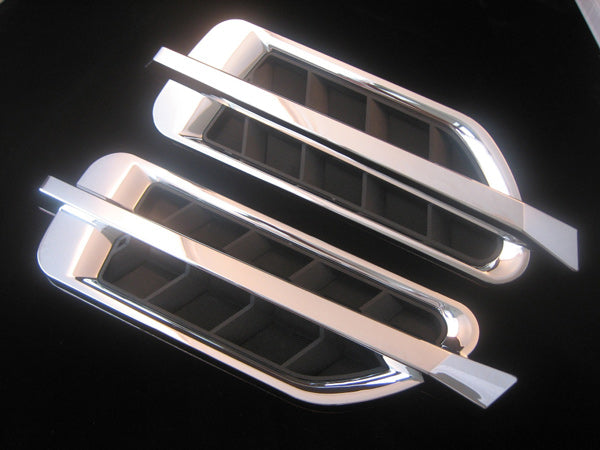 Universal Chrome Fender Vent Port Holes Trim OEM Escalade Style